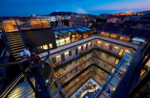 Our Panorama Terraces offer breathtaking views of Budapest.