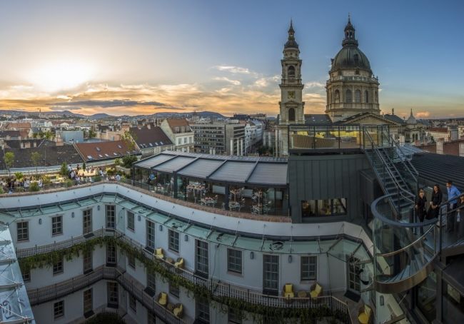 Rooftop view at Aria Hotel Budapest