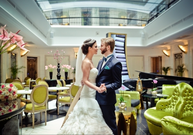 Teatro Aria is perfect for a civil ceremony or cocktail reception.