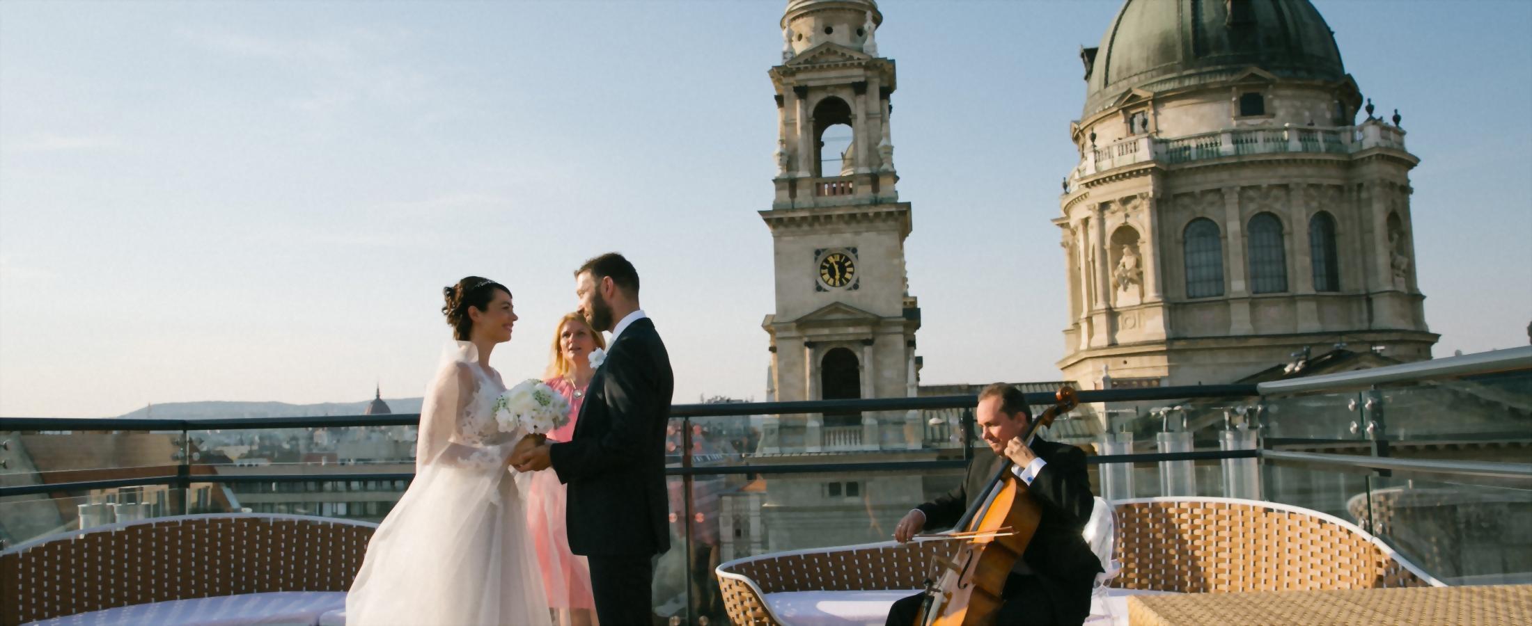 Csodás helyszín egy esküvői szertartásra a High Note SkyBar Panoráma Terasza