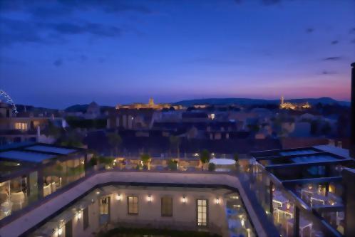 Stunning sunset view from the High Note SkyBar North Panorama Terrace.