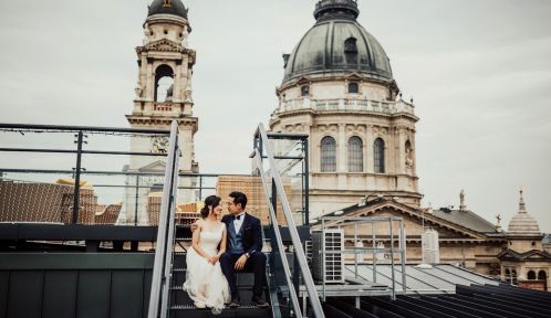 Breathtaking view to the St Stephen's Basilica