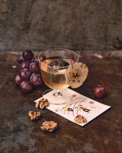 autumn grapes cocktail